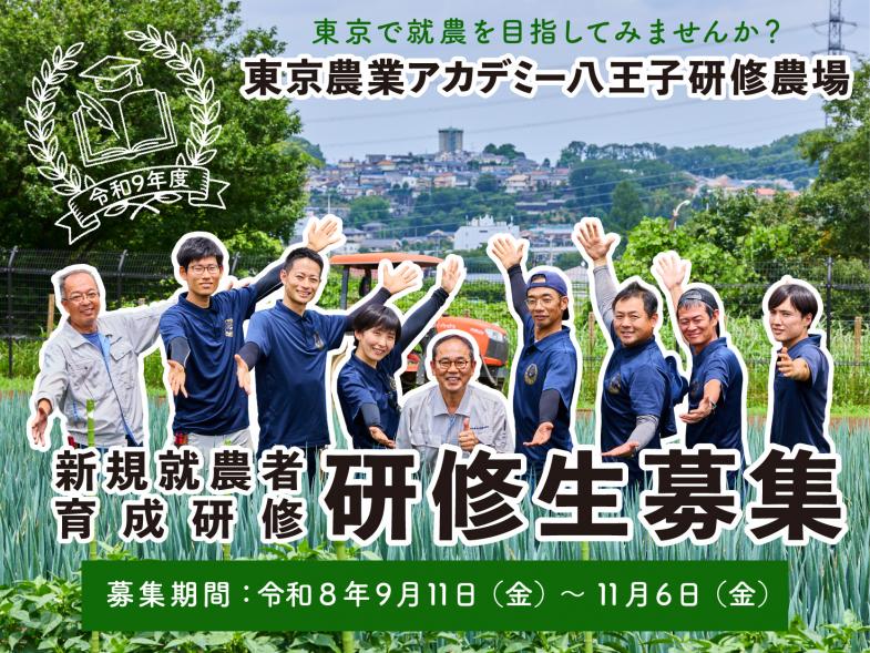 東京で農家になりたい!その想い、東京農業アカデミーで実現させませんか? 新規就農するために必要な知識や技術を幅広く修得できます!
